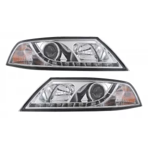 LED DRL Headlights suitable for Skoda Octavia II (03.2004-2008) Chrome