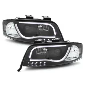 Headlights LED DRL suitable for Audi A6 4B (1997-2001) Black