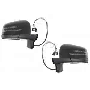 Complete Mirror Assembly suitable for Mercedes G-Class W463 (1989-2018) 2013 Design Piano Black - CMAMBW463AMG