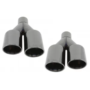 Exhaust Muffler Tips Quad suitable for BMW 3 Series E46 E90 E92 E93 F30 F31 4 Series F32 F33 F36 5 Series E60 F10 F11 G30 6 Series F06 F12 F13 M3 M5 M-Power Design