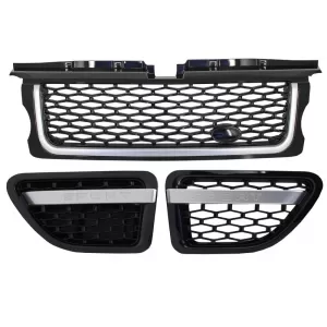 Central Grille and Side Vents Assembly  suitable for Land Rover Range Rover Sport (2005-2008) L320 Autobiography Look All Black Edition