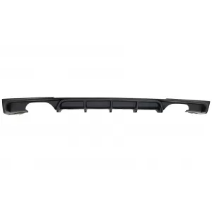 Rear Bumper Spoiler Valance Diffuser Double Outlet suitable for BMW 3 Series F30 F31 (2011-2019) Limo Touring M Design - RDBMF30MPDO