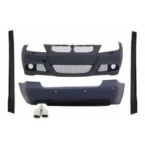 Body Kit suitable for BMW 3 Series E90 (2005-2008) M-Technik Design With Exhaust Muffler M-Power
