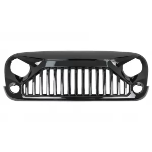 Central Front Grille suitable for JEEP Wrangler / Rubicon JK (2007-2017) Angry Vader Design Black