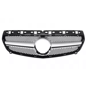 Central Grille suitable for Mrcedes A-Class W176 (2012-2015) A45 Design Silver