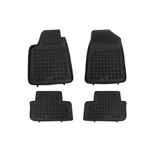 Rubber Floor Mat Black suitable for PEUGEOT 407 (04.2004-2011)