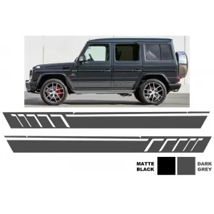 Side Decals Sticker Vinyl Dark Grey suitable for Mercedes G-class W463 (1989-2017) - STICKERW463DG