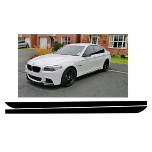 Side Decals Sticker Vinyl Matte Black suitable for BMW 5 Series F10 F11 (2011-Up) M-Performance Design
