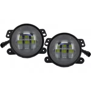 Fog Lights 4 Inch Full LED suitable for Jeep Wrangler JK TJ LJ (2007-2017)