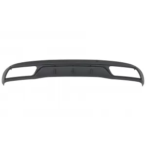 Rear Bumper Diffuser suitable for Mercedes C-Class W205 S205 (2014-2018) C63 Look Shadow Black only for Standard Bumper