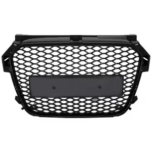 Badgeless Front Grille suitable for Audi A1 8X (2010-2014) RS1 Design Piano Black