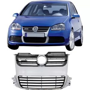 Front Grille suitable for VW Golf 5 V (2003-2009) R32 Design Chrome