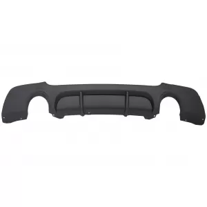 Rear Bumper Diffuser suitable for BMW 3 Series E92 Coupe E93 Cabrio (2006-2014) M Performance Design Twin Single Outlet