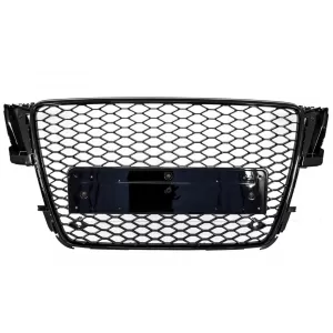 Front Grille suitable for Audi A5 8T (2008-2011) RS5 Design Badgeless Piano Black