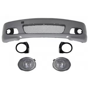 Front Bumper suitable for BMW 3 Series E46 Coupe Cabrio (1999-2007) M-tech M-technik M-Sport II Design With Fog Lights