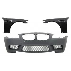Front Bumper with Front Fenders suitable for BMW 5 Series F10 F11 (2011-2017) PDC SRA M5 Design