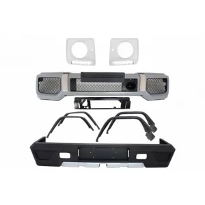 Complete Body Kit with LED DRL Headlights Covers suitable for Mercedes G-Class W463 (1989-2017) G63 G65 Design