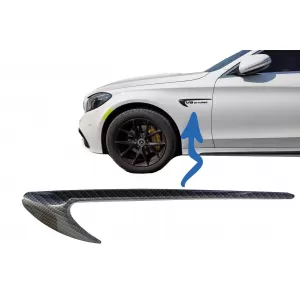 Side Fender Vents Trim Wing suitable for Mercedes C-Class W205 S205 E-Class W213 S213 Carbon Look Edition