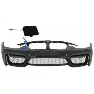 Tow Hook Cover suitable for Front Bumper M4 Design BMW 3 Series F30 F31 (2011-2018) - THCBMF30M4