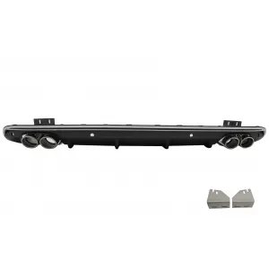 Rear Bumper Spoiler Valance Diffuser Double Outlet suitable for Audi Q5 8R Facelift (2013-2016) S-Line Bumper
