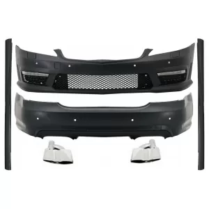 Body Kit suitable for Mercedes S-Class W221 (2005-2011) LWB Side Skirts Exhaust Muffler Tips