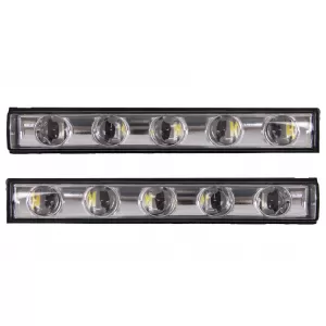 LED DRL Chrome Daytime Running Lights suitable for Mercedes G-Class W463 (1989-up) G65 Design - DRLMBW463C