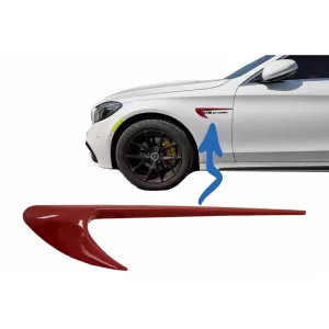 Side Fender Vents Trim Wing suitable for Mercedes C-Class W205 S205 E-Class W213 S213 Red