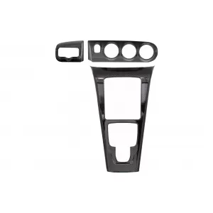 Inner Decoration Console Air condition Pannel Dashboard and Car Headlight Switch Frame Trim Carbon Film suitable for Mercedes A-Class W177 V177 (2018-Up) LHD
