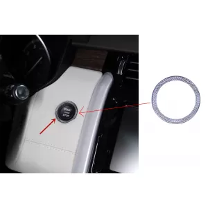 Chrome Ring Frame start button suitable for Land Rover Discovery 5 L462 (2017-) Discovery Sport L550 (2014-) Range Rover Sport L494 (2013-) Evoque L538 Facelift (2014-) Range Rover L405 (2013-)