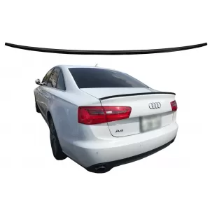 Trunk Spoiler suitable for Audi A6 C7 4G 4 Doors (2011-2018) Piano Black - TSAUA64GPB