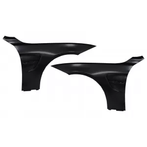 Front Fenders suitable for BMW 4 Series F32 F33 F36 (2013-02.2017) Coupe Cabrio Gran Coupe M4 Design Black Intake