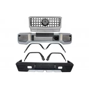 Complete Conversion Body Kit suitable for MERCEDES G-Class W463 (1989-2017) G63 G65 Design with Front Grille Panamericana Silver