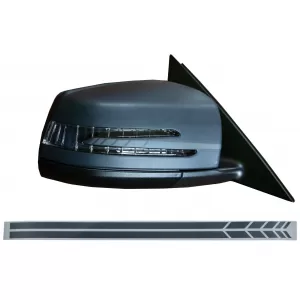Sticker Mirror Dark Grey suitable for MERCEDES Coupe C238 A B C E S Class CLA GLA CLS GLK W246 W204 W176 W117 W212 W207 W218 X156 X204 W221