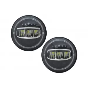 7 Inch CREE LED Headlights Angel Eye Halo DRL suitable for Jeep Wrangler JK TJ LJ JL (1997-2017) 5 Stars Design
