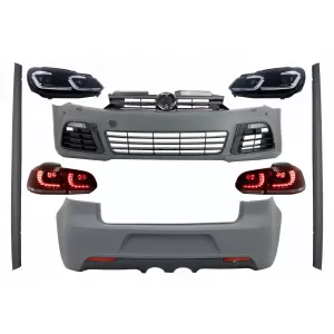 Complete Body Kit suitable for VW Golf VI 6 MK6 (2008-2013) R20 Design with Dynamic Sequential Turning Light