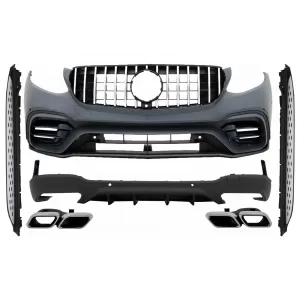 Body Kit suitable for Mercedes GLC SUV X253 (2015-07.2019) GLC63 Design with Running Boards