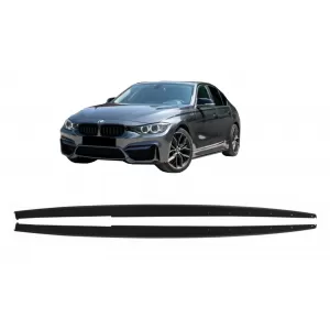 Side Skirts Lip Extensions suitable for BMW 3 Series F30 F31 (2011-Up) M-Performance Design Add-on - SSLBMF30MPBF