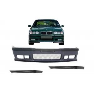 Front Bumper suitable for BMW 3 Series E36 (1992-1998) with Spoiler Splitters Flaps M3 Design