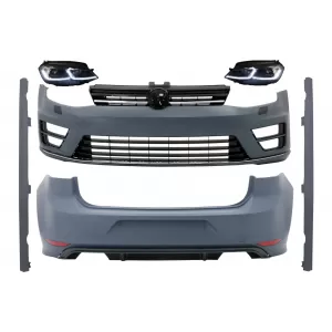 Complete Body Kit with G7.5 Look LED Headlights Bi-Xenon Look Sequential Dynamic Turning Lights suitable for VW Golf 7 VII (11/2012-07/2017) R Design