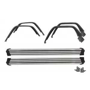Running Boards Side Steps with Fender Flares Wheel Arches suitable for Mercedes G-Class W463 (1989-2017) G65 Design