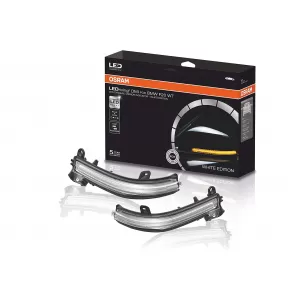 Osram Dynamic Full LEDriving Mirror Indicators suitable for BMW 1 Series F20 F21 2 Series F22 F23 F87 M2 3 Series F30 F31 F34 GT 4 Series F32 F33 F36 X1 E84 White Edition