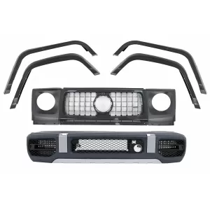 Conversion to 2018 Complete Front Bumper suitable for Mercedes G-Class W463 (2008-2017) G63 Design