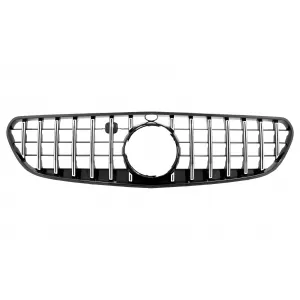 Central Grille suitable for Mercedes S-Class Coupe C217 (2014-2017) Cabrio A217 (2015-2017) GT-R Panamericana Design Chrome