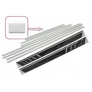 Add On Door Moldings Strips with Side Decals Sticker Vinyl Matte Black suitable for MERCEDES G-Class W463 (1989-2017)