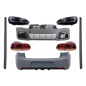 Complete Body Kit suitable for VW Golf VI 6 MK6 (2008-2013) R20 Design with Headlights LED and Taillights Dynamic Turning Light
