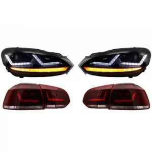 OSRAM LEDriving LED TailLight with Xenon Upgrade Headlights suitable for VW Golf 6 VI (2008-2012) Dynamic Sequential Turning Light