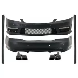 Complete Body Kit suitable for Mercedes S-Class W221 (2005-2011) LWB with Exhaust Muffler Tips Black