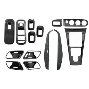 Complet Kit Interior Frames Decorative suitable for Mercedes A W177 V177 (2018-up) Carbon Film - COCBMBW177INFRCPNDC