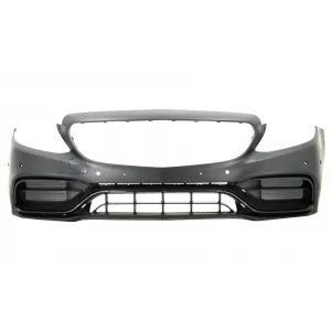 Front Bumper suitable for Mercedes C-Class W205 S205 A205 C205 Limousine T-Model Coupe Cabriolet (2014-2020) Facelift C63 Design