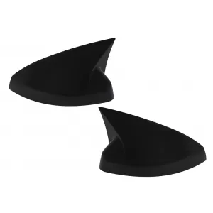 Mirror Covers suitable for Audi A3 8V RS3 Cabriolet Limousine Sportback (2012-2019) Bat Look Piano Black